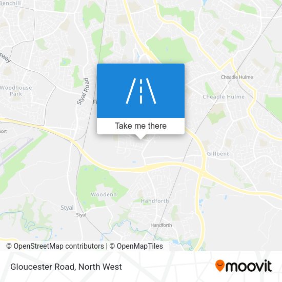Gloucester Road map
