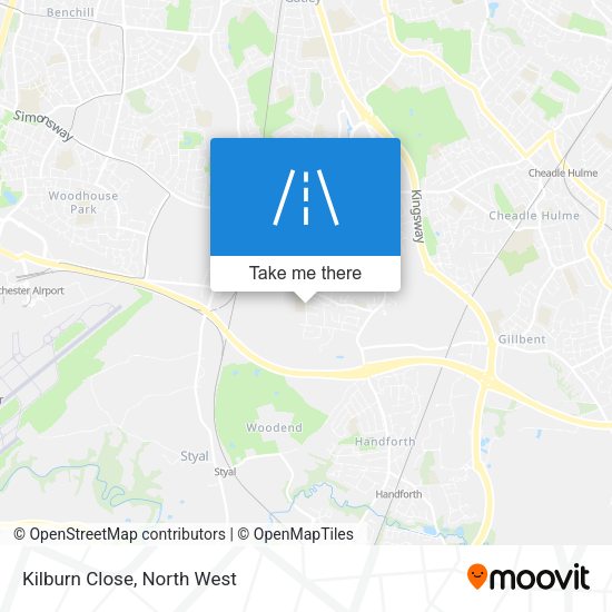 Kilburn Close map