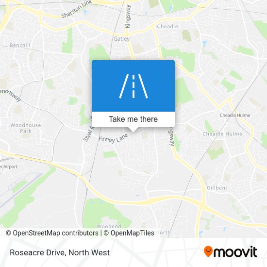 Roseacre Drive map