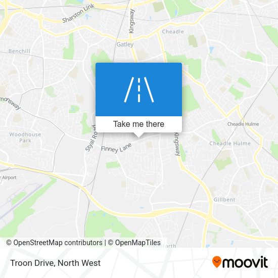 Troon Drive map