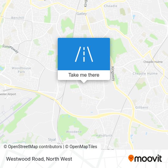 Westwood Road map