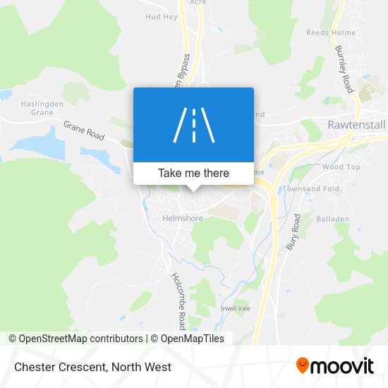 Chester Crescent map