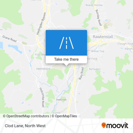 Clod Lane map