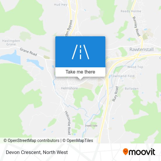 Devon Crescent map