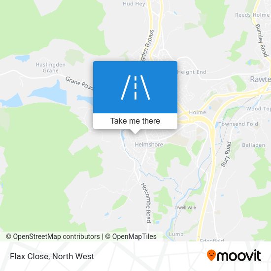 Flax Close map