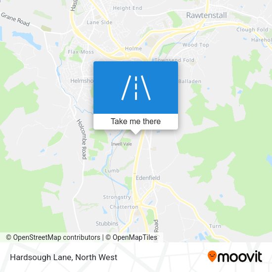 Hardsough Lane map
