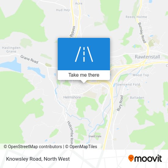 Knowsley Road map