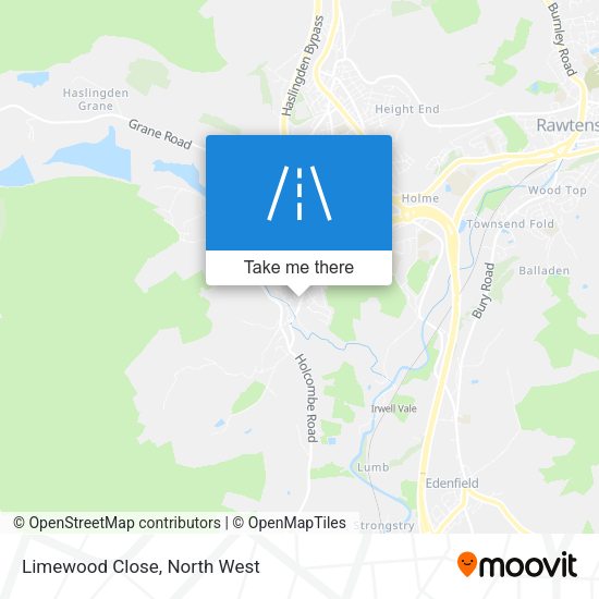 Limewood Close map