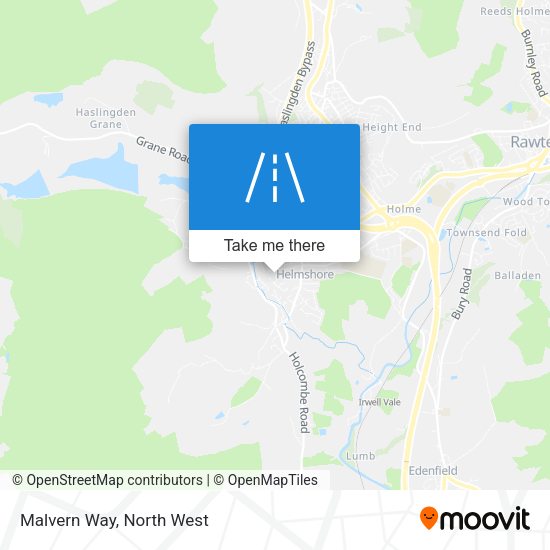 Malvern Way map