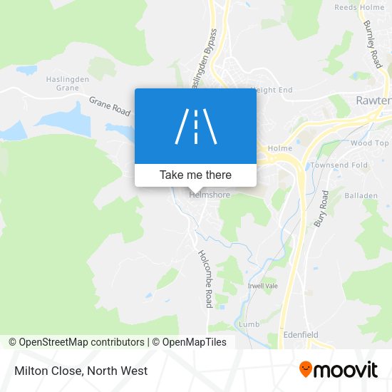 Milton Close map