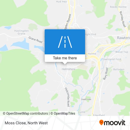Moss Close map