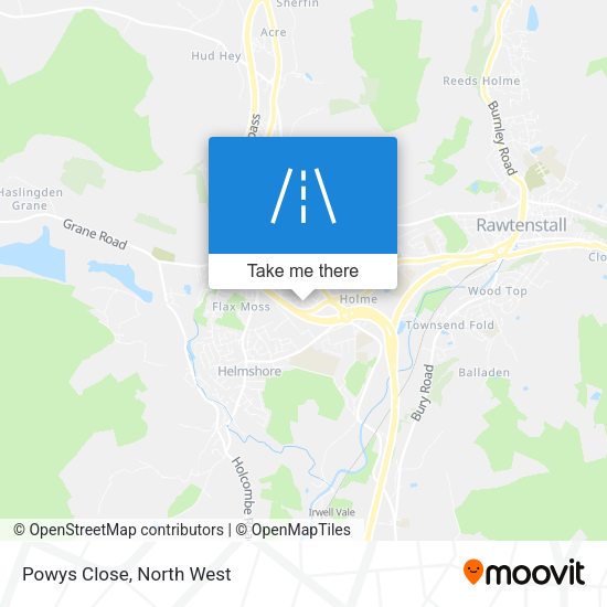 Powys Close map