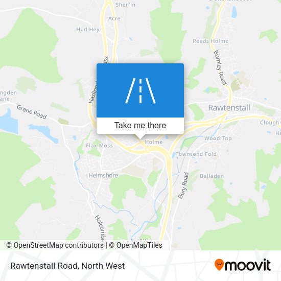 Rawtenstall Road map