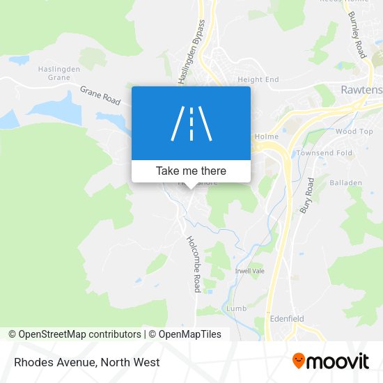 Rhodes Avenue map