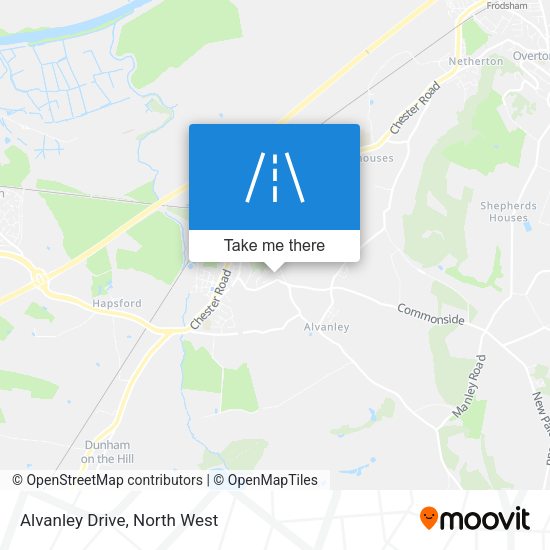 Alvanley Drive map