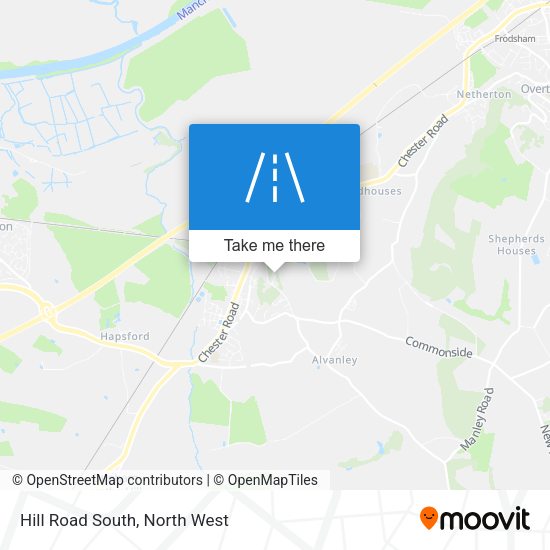 Hill Road South map