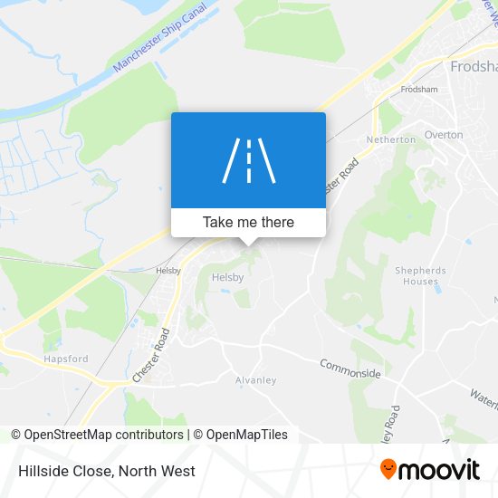 Hillside Close map