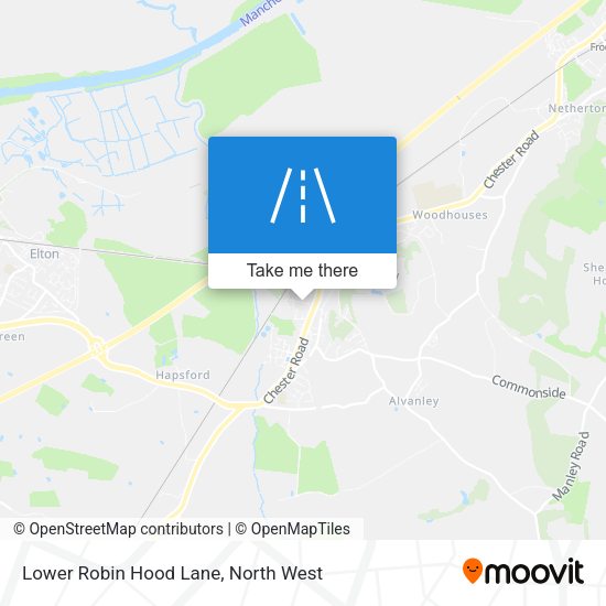 Lower Robin Hood Lane map
