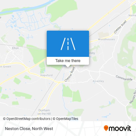 Neston Close map