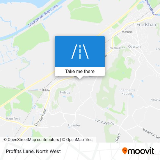 Proffits Lane map