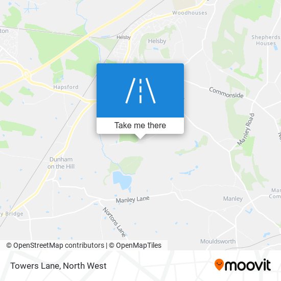 Towers Lane map