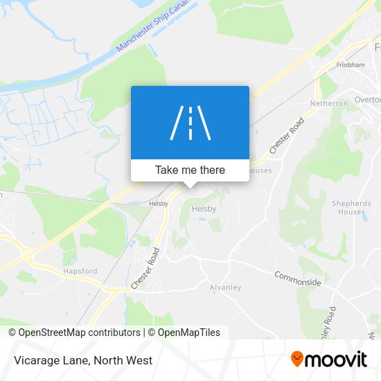 Vicarage Lane map