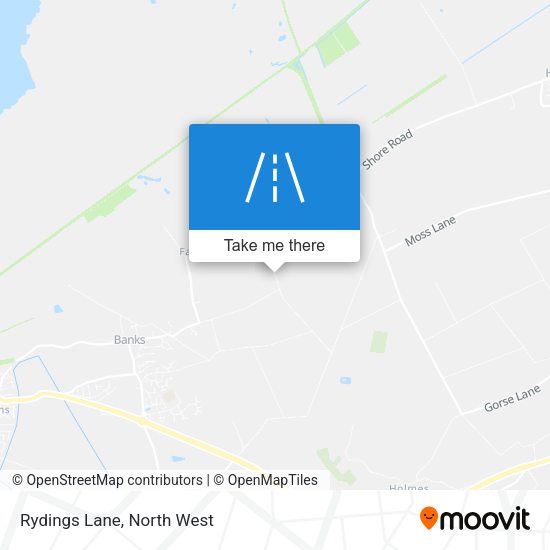 Rydings Lane map