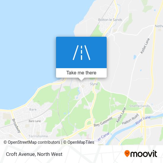 Croft Avenue map