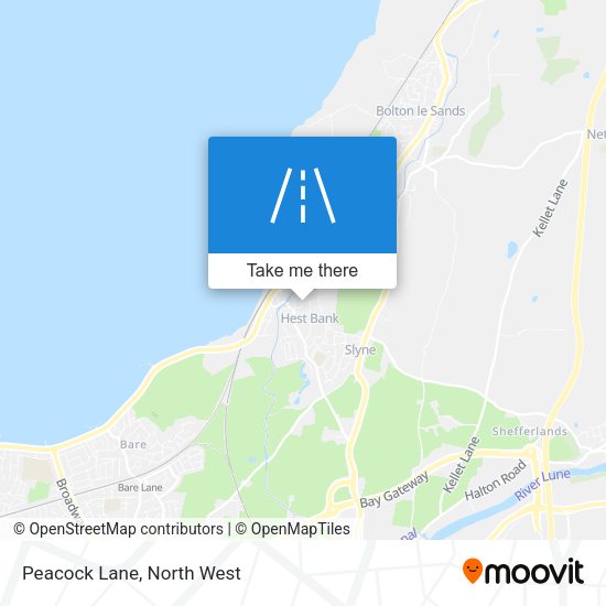 Peacock Lane map