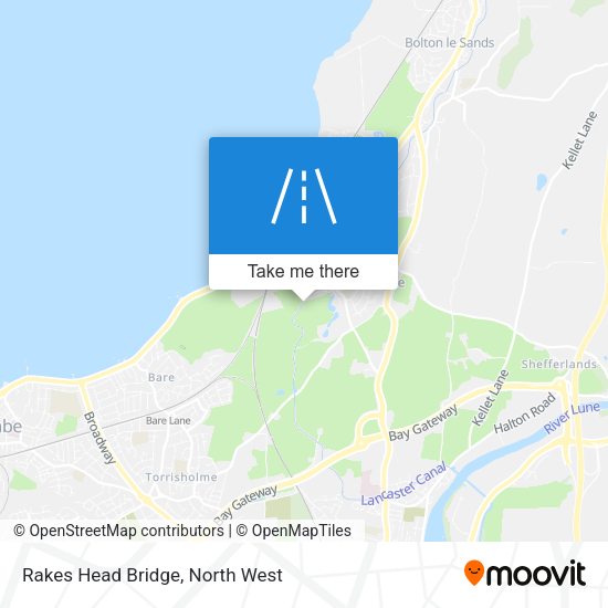 Rakes Head Bridge map