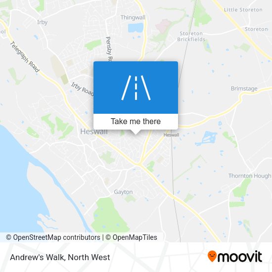 Andrew's Walk map
