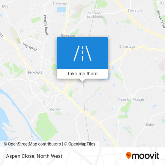 Aspen Close map