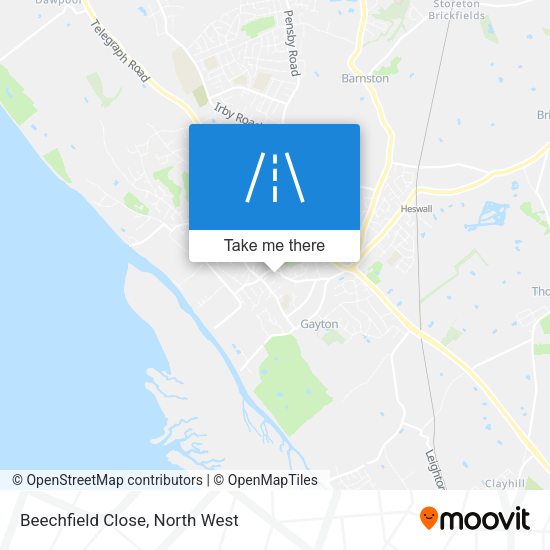 Beechfield Close map