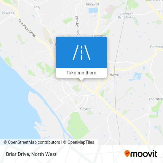 Briar Drive map
