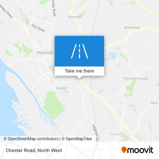 Chester Road map