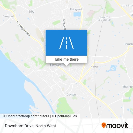 Downham Drive map