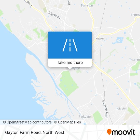 Gayton Farm Road map