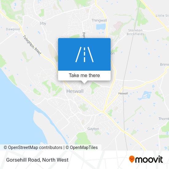 Gorsehill Road map