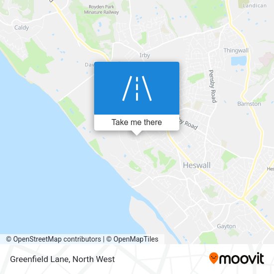 Greenfield Lane map