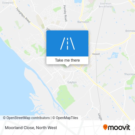 Moorland Close map