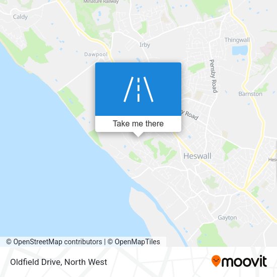 Oldfield Drive map