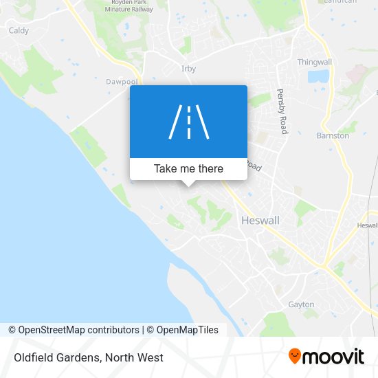 Oldfield Gardens map