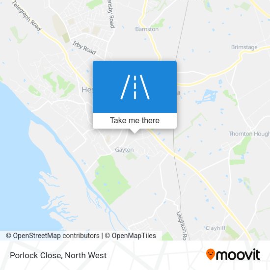 Porlock Close map