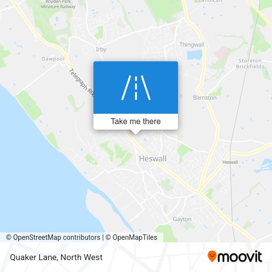 Quaker Lane map