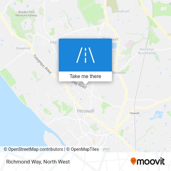 Richmond Way map