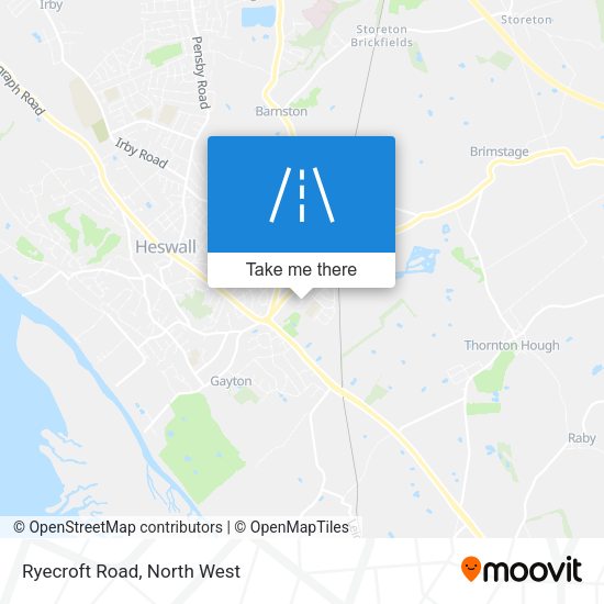 Ryecroft Road map