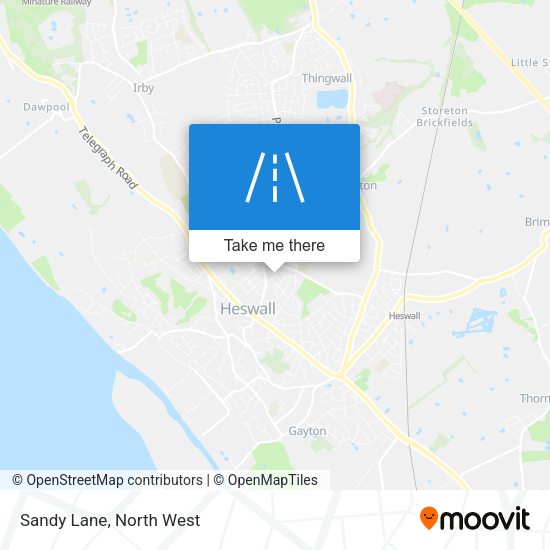 Sandy Lane map