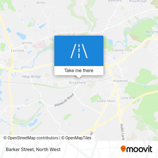 Barker Street map