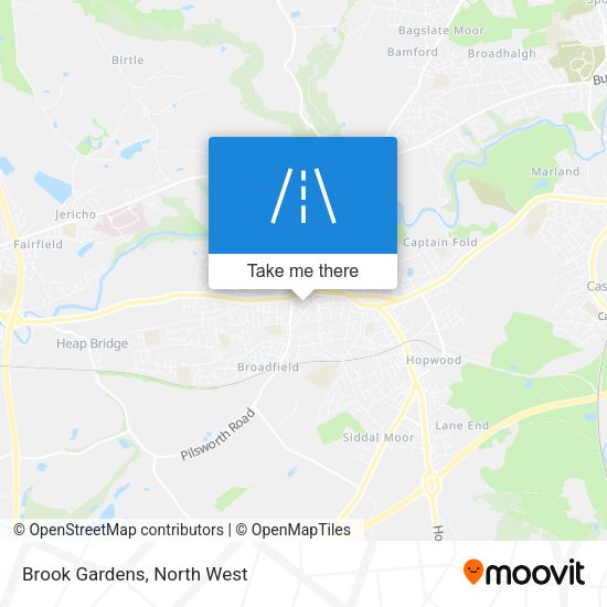 Brook Gardens map