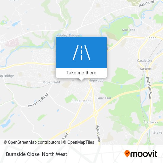 Burnside Close map